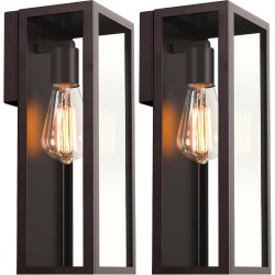 Lámpara de Pared Tipo Farol Moderno (2 Unidades)