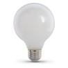 Foco G25 luz neutra vidrio blanco