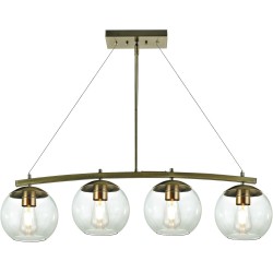 Lámpara Colgante 4 Esferas de Vidrio