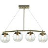 Lámpara Colgante 4 Esferas de Vidrio