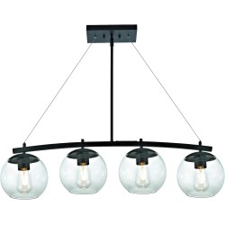 Lámpara Colgante 4 Esferas de Vidrio