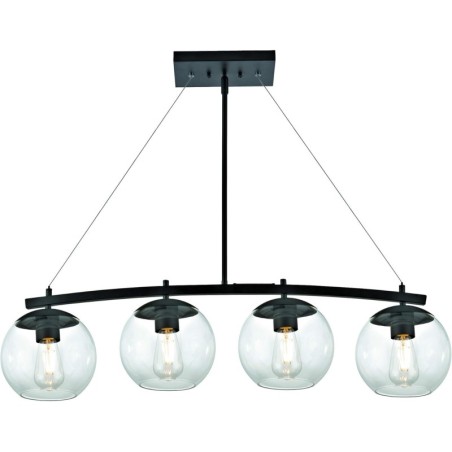 Lámpara Colgante 4 Esferas de Vidrio