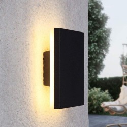 Lámpara de pared exterior cuadro