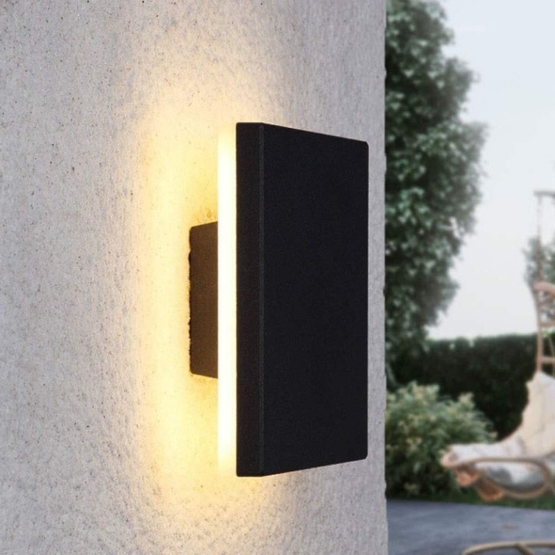 Lámpara de pared exterior cuadro