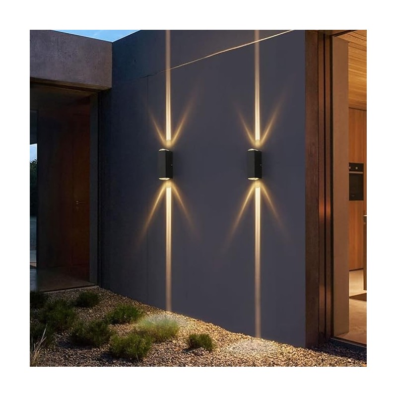 Lámpara de pared exterior seis luces