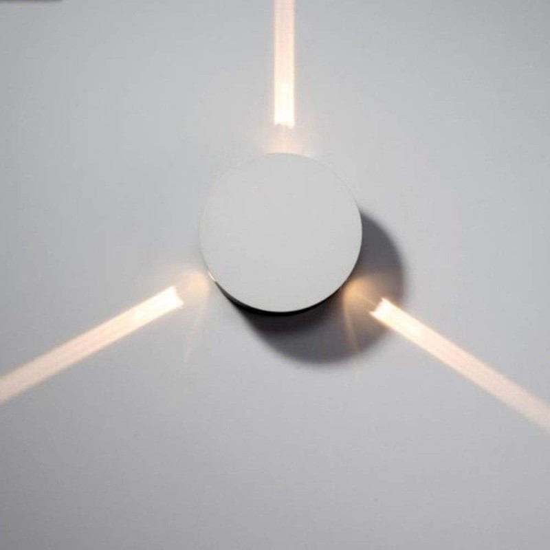 Lámpara de pared exterior circular