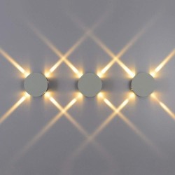 Lámpara de pared exterior circular