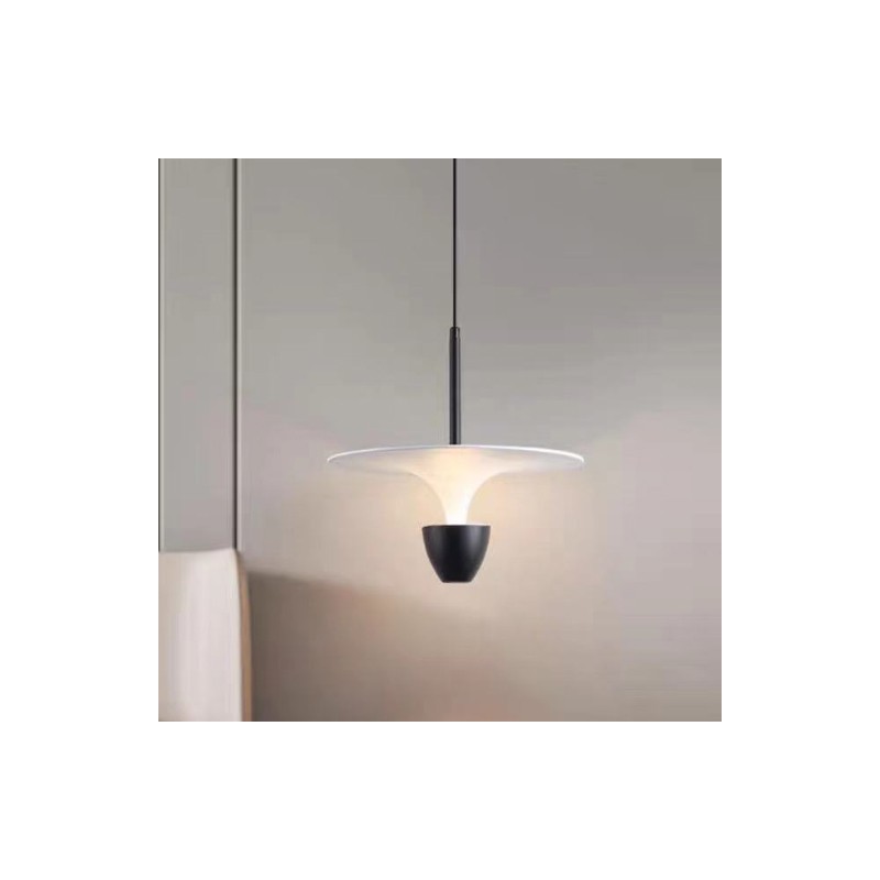 Lámpara colgante led estilo  nórdico (café, blanco o negro)