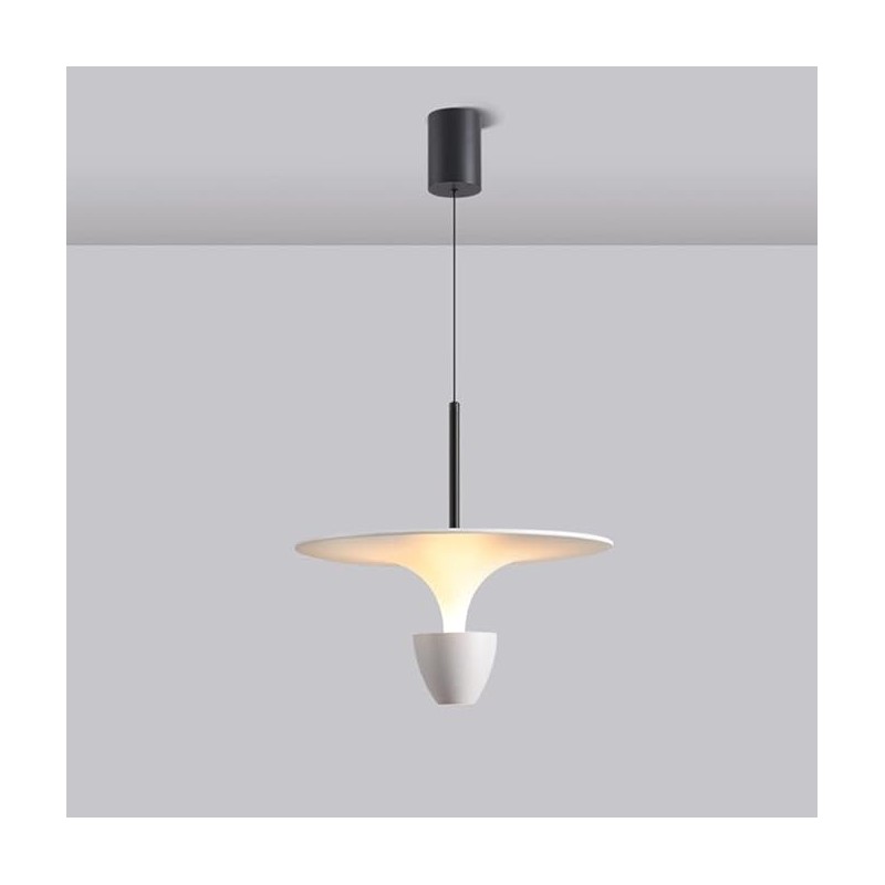 Lámpara colgante led estilo  nórdico (café, blanco o negro)