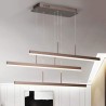 Lámpara colgante led 3 líneas horizontales (café)