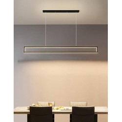 Lámpara colgante rectángulo (negra)