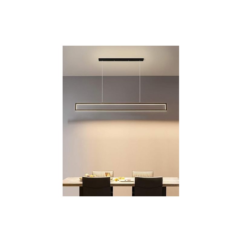 Lámpara colgante rectángulo (negra)