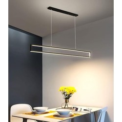 Lámpara colgante rectángulo (negra)