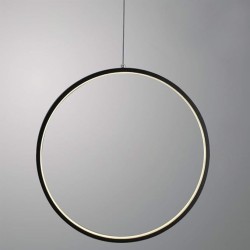 Lámpara colgante aro led (blanca o negra)