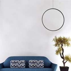 Lámpara colgante aro led (blanca o negra)