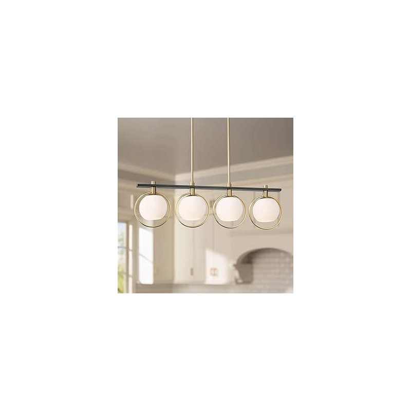 Lámpara colgante 4 esferas y aro