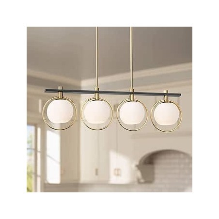 Lámpara colgante 4 esferas y aro