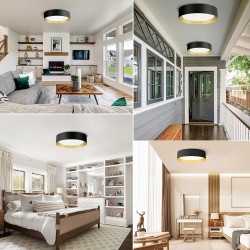 Lámpara de cielo plato negro