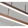 Lámpara colgante led 3 líneas horizontales (café)