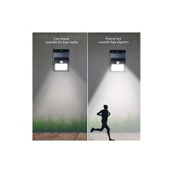 Lámpara solar con sensor de movimiento