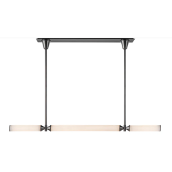 Lámpara lineal cilindro horizontal negra o dorada