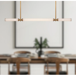 Lámpara lineal cilindro horizontal negra o dorada