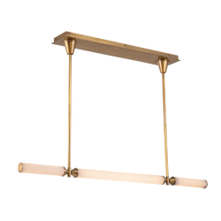 Lámpara lineal cilindro horizontal negra o dorada