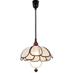 Lámpara colgante de tela estilo oriental