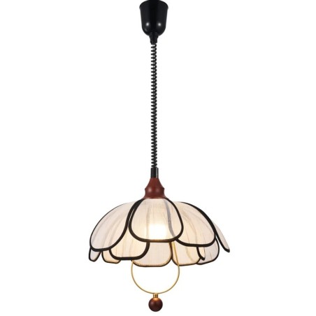 Lámpara colgante de tela estilo oriental