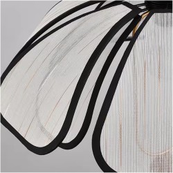 Lámpara colgante de tela estilo oriental