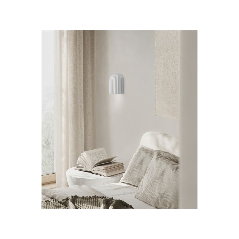 Lámpara de pared de resina color blanco o café