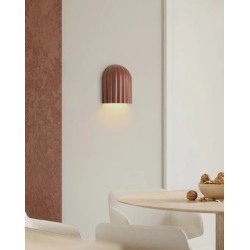 Lámpara de pared de resina color blanco o café