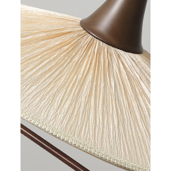 Lámpara colgante estilo oriental con detalle de madera