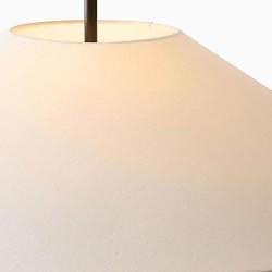 Lámpara colgante estilo escandinavo detalle tela