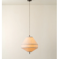 Lámpara colgante de tela estilo oriental