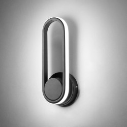 Lámpara de pared moderna negra o blanca