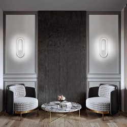 Lámpara de pared moderna negra o blanca