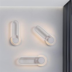 Lámpara de pared moderna negra o blanca