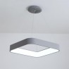 Lámpara colgante tipo cuadro LED color gris o blanco