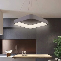 Lámpara colgante tipo cuadro LED color gris o blanco