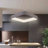 Lámpara colgante tipo cuadro LED color gris o blanco
