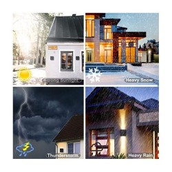 Lámpara de pared exterior tipo cubo con luz Led