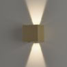 Lámpara de pared exterior tipo cubo con luz Led