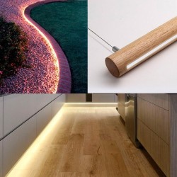 Rollo de tira LED flexible (5 metros) para exterior e interior