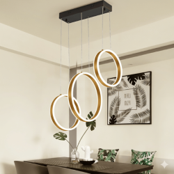 Lámpara colgante aros LED