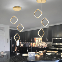 Lámpara colgante irregular luz LED