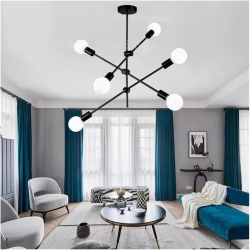 Lámpara Contemporánea Tipo Candelabro de 6 luces