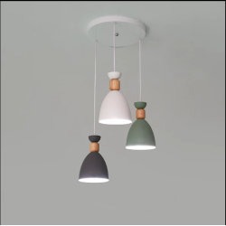 Lámpara de cielo 3 luces Estilo Nórdico
