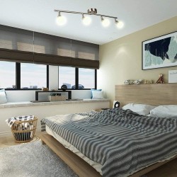 RIEL  PARA CIELO DE 4 LUCES