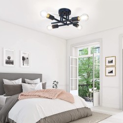 Lámpara de cielo geométrica de 4 luces